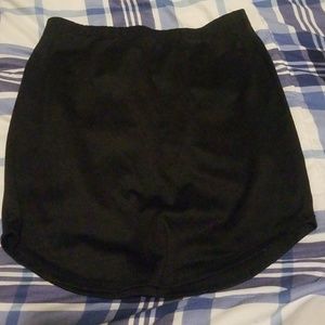 Black mini skirt